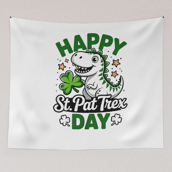 Item preview, Irish Trex Dino St Patricks Day designed and sold by PunkNation-Arts.