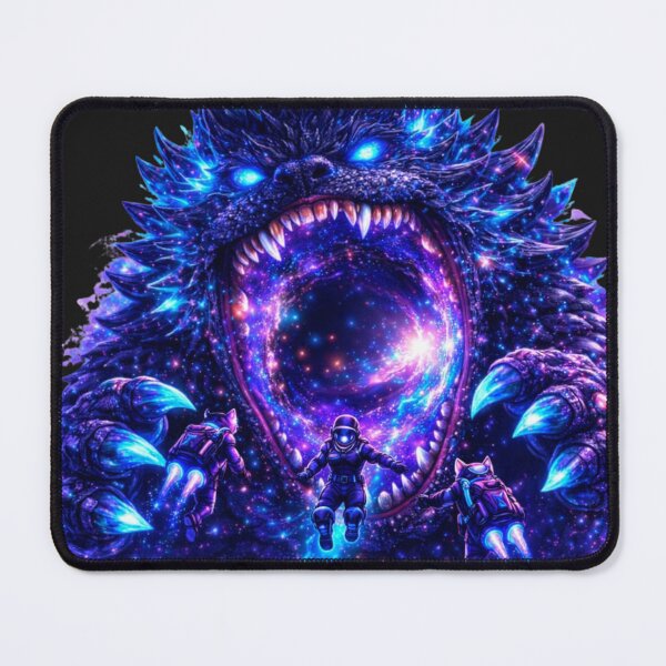 Item preview, Cosmic Neon Monster vs Astronaut designed and sold by Nika Art Studio.