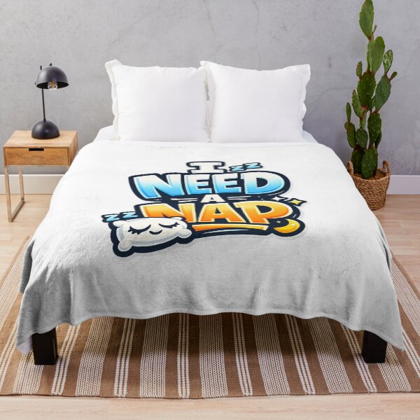 Item preview, I NEED A NAP - Funny Sleepy Typography designed and sold by MKreative Studio.
