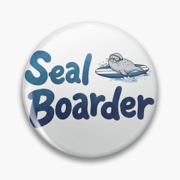 Item preview, Chill Surfing Seal designed and sold by ZAZA design studio.