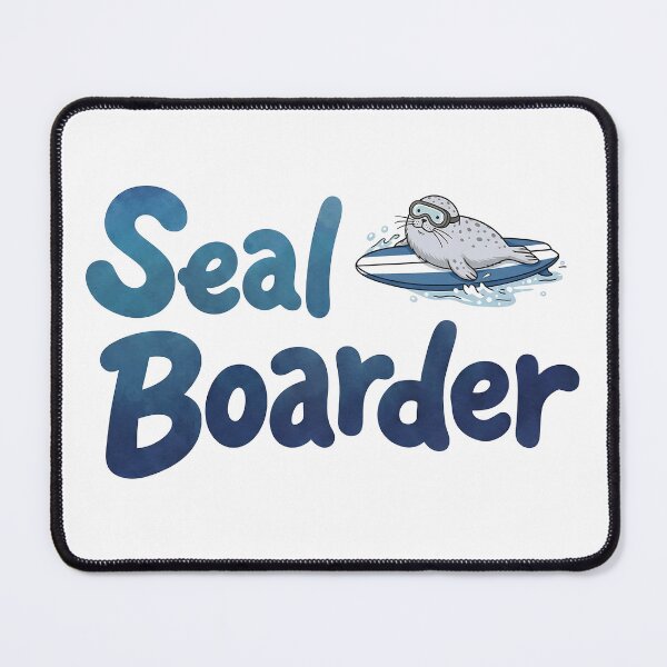 Item preview, Chill Surfing Seal designed and sold by ZAZA design studio.