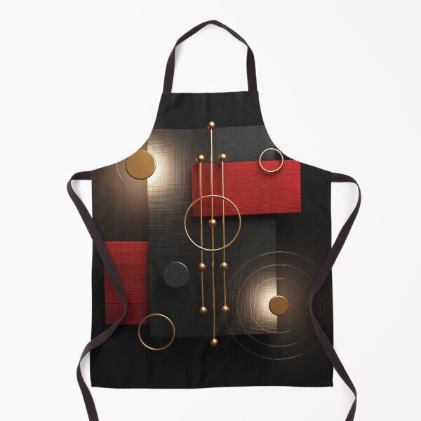 Item preview, Chaos of Shapes 1 Black-Red-Gold designed and sold by lathspell.
