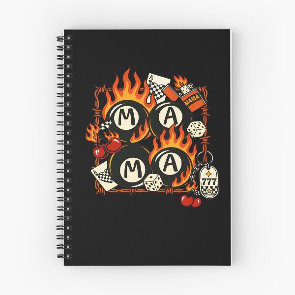 Item preview, Flaming Mama Lucky Dice Retro Graphic Design designed and sold by margamPagenberg.