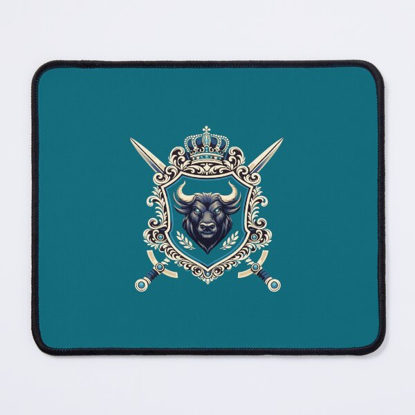 Item preview, Royal BULL Crest - Luxury warrior Emblem Design designed and sold by Inner Flame Studio.