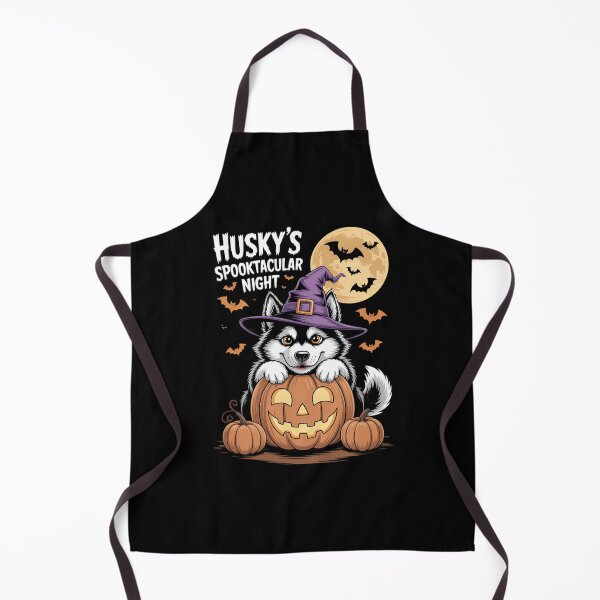 Item preview, Halloween Husky Witch Hat Pumpkin Dog Lover designed and sold by Moon-Ape.