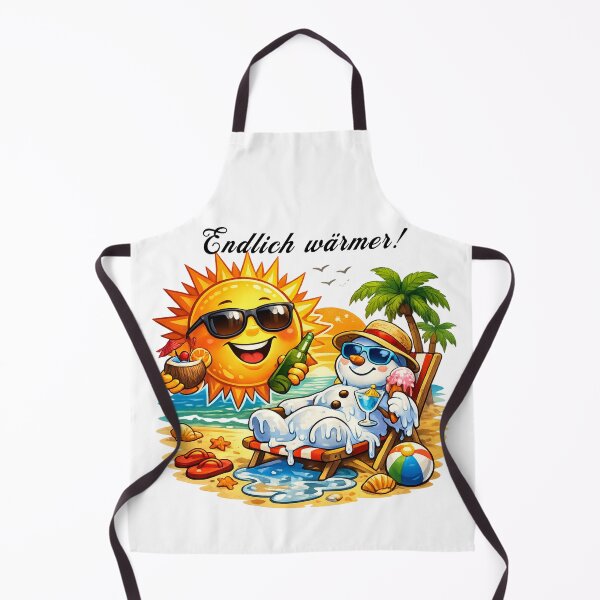 Item preview, Finally warmer! – Fun summer feeling T-shirt design with a melting snowman designed and sold by CoolContent Factory.