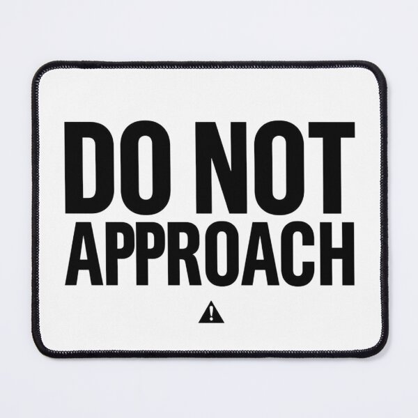 Item preview, Do Not Approach Funny Introvert Minimalist Shirt designed and sold by MoodOffline12427.