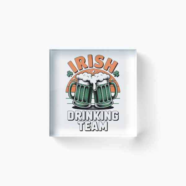 Item preview, Irish Drinking Team Drinking St Patricks Day Beer Irish Flag designed and sold by Moon-Ape.