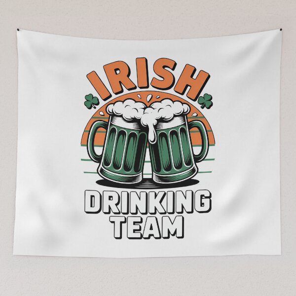 Item preview, Irish Drinking Team Drinking St Patricks Day Beer Irish Flag designed and sold by Moon-Ape.