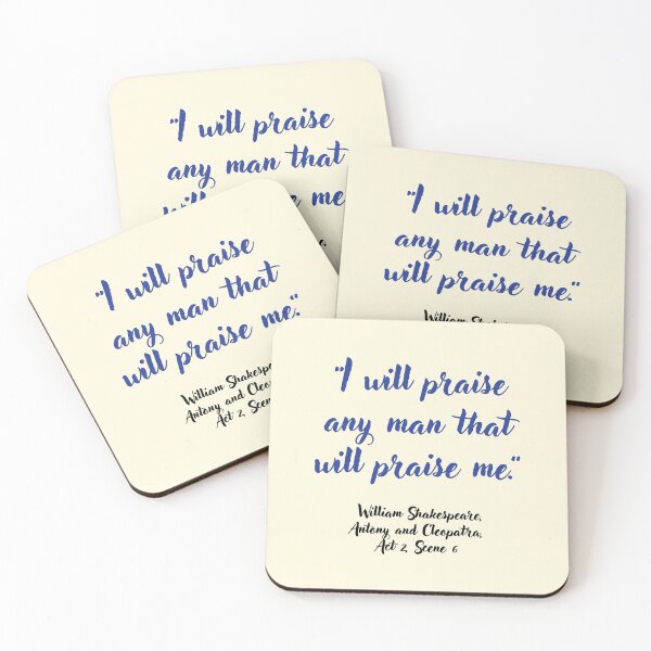 Item preview, Lit Shakespeare Quote from Antony and Cleopatra designed and sold by CharlottePlaceArt.
