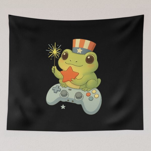 Item preview, Star holding sparkler frog designed and sold by Josie37.