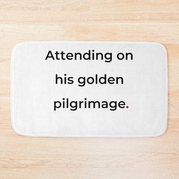 Item preview, "Attending on his golden pilgrimage" - print black designed and sold by ariksworld.
