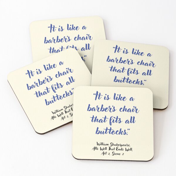 Item preview, Fleek Shakespeare Quote from Alls Well That Ends Well designed and sold by CharlottePlaceArt.