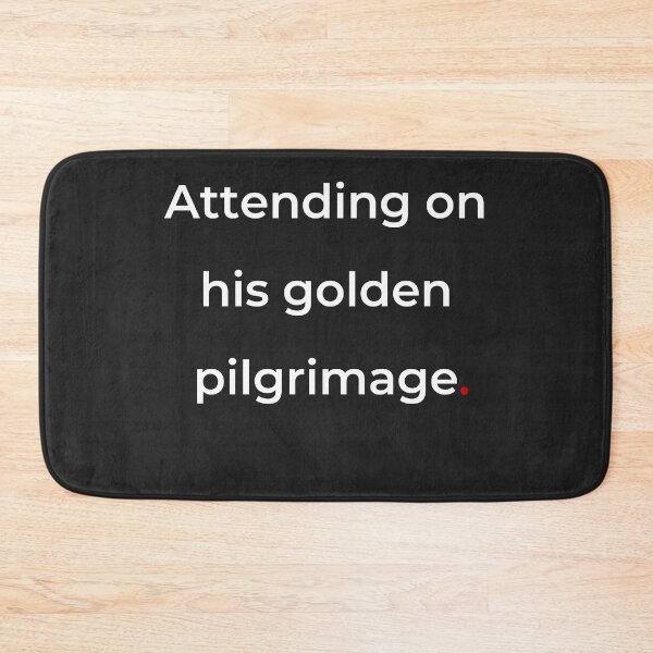 Item preview, "Attending on his golden pilgrimage" - print white designed and sold by ariksworld.
