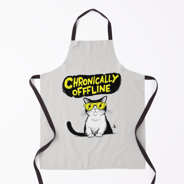 Item preview, Chronically Offline - Unbothered Cat Funny Digital Detox Introvert Gift designed and sold by Artiviose.