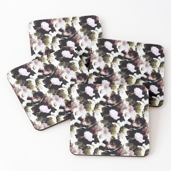 Item preview, Painterly Green and Pink Floral Abstract Pattern designed and sold by Artistestella.