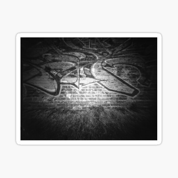 Graffiti wall - Pinhole photography Sticker