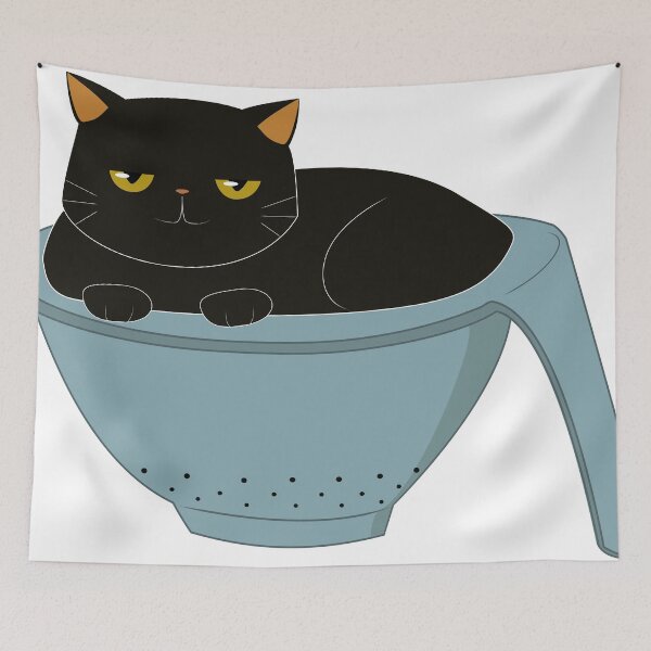 Item preview, Cat Colander designed and sold by GattaQuatta's Weird Store!.