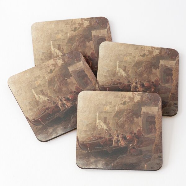 Item preview, Fishermen on the banks of the Amalfi Coast designed and sold by SharonTheFirst.