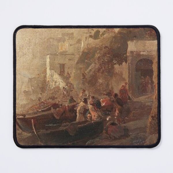 Item preview, Fishermen on the banks of the Amalfi Coast designed and sold by SharonTheFirst.