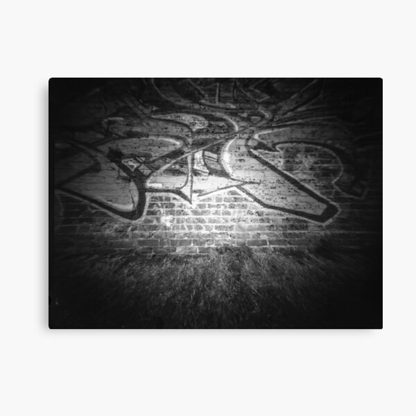 Graffiti wall - Pinhole photography Canvas Print