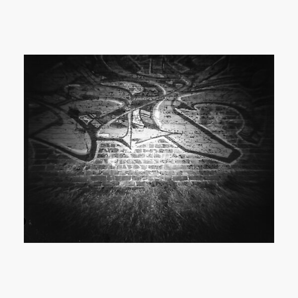 Graffiti wall - Pinhole photography Photographic Print