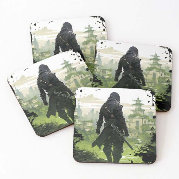 Item preview, “Silent Ninja Path – Lone Warrior in Ancient Lands” designed and sold by PrintsGateWay.