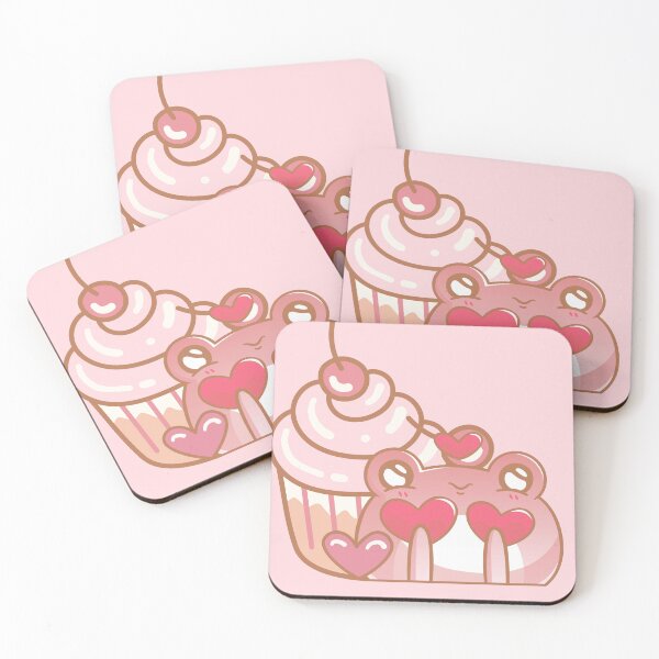 Item preview, Lovestruck Kawaii Frog and Cupcake designed and sold by Kanniax.
