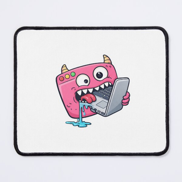 Item preview, Funny Tech Monster Laptop Addiction Cute Geek Humor Design designed and sold by ZYNORAworld.