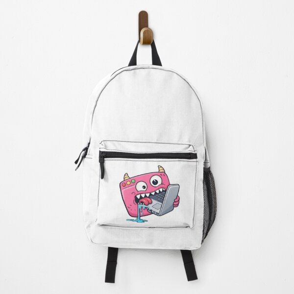 Item preview, Funny Tech Monster Laptop Addiction Cute Geek Humor Design designed and sold by ZYNORAworld.