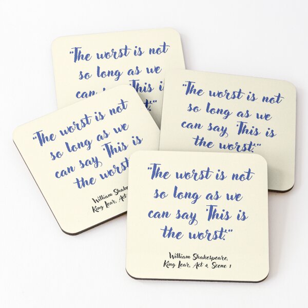 Item preview, Wicked Shakespeare Quote from King Lear designed and sold by CharlottePlaceArt.