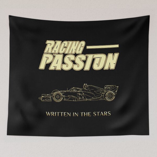 Item preview,  Racing Passion Written In The Stars Formula Racing Gold Car Motorsport Fan single seaters racing is life track days designed and sold by Jt41.