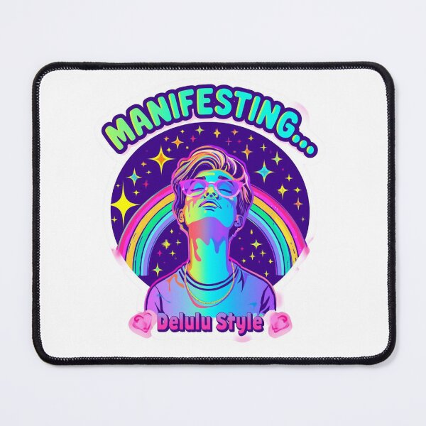 Item preview, Delulu  manifesting meme stickers| Delulu Is The Solulu Sticker | Funny Meme Aesthetic | In My Delulu Era 2026 | Kpop Delusiona girl Vibes v2 designed and sold by CosmicNook1.