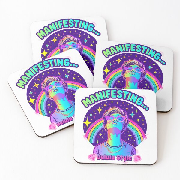 Item preview, Delulu  manifesting meme stickers| Delulu Is The Solulu Sticker | Funny Meme Aesthetic | In My Delulu Era 2026 | Kpop Delusiona girl Vibes v2 designed and sold by CosmicNook1.