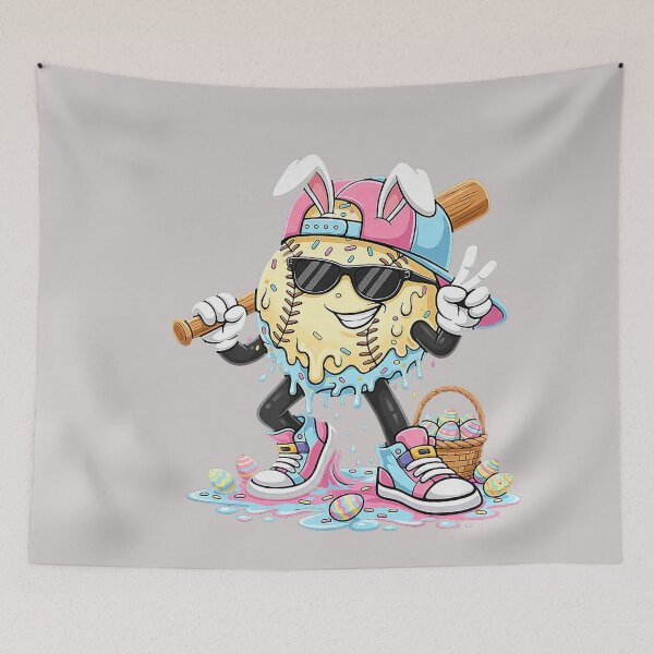 Item preview, Baseball Drip Ice Cream Easter Bunny Cool Boy Easter designed and sold by MabelWells.