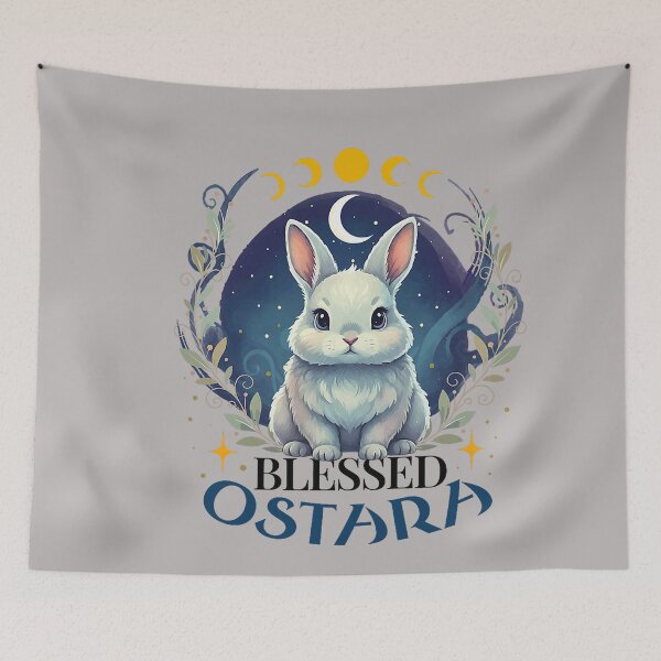 Item preview, Blessed Ostara Pagan Spring Easter Rabbit Happy Ostara designed and sold by GreggRoss.