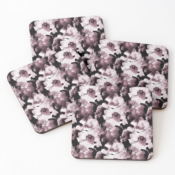 Item preview, Painterly Maroon Floral Abstract Pattern designed and sold by Artistestella.
