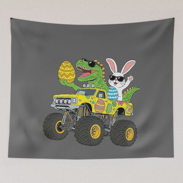 Item preview, Bunny Dino T-rex Monster Truck Funny Easter Shirts Boys Kids designed and sold by KristineLi.