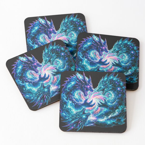 Item preview, Cosmic Monster Dragons Energy Flow designed and sold by Nika Art Studio.