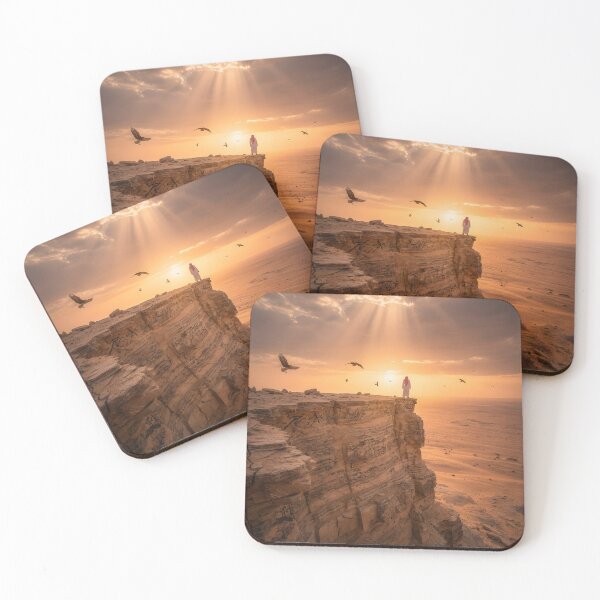 Item preview, Edge of the World Riyadh Saudi Arabia Desert Sunset Wall Art Print designed and sold by GoldenVerseArt.