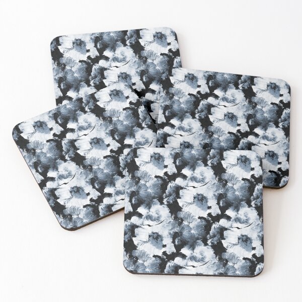 Item preview, Painterly Blue Floral Abstract Pattern designed and sold by Artistestella.