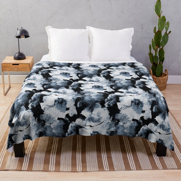 Item preview, Painterly Blue Floral Abstract Pattern designed and sold by Artistestella.