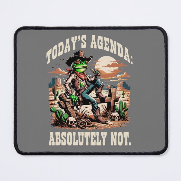 Item preview, lazy western frog - kawaii animal - chibi frog - desert cowboy - cartoon frog - frog t-shirt - cute western - funny western - ranch humor - cowboy aesthetic - adorable frog - animal cowboy  designed and sold by JansenGS.