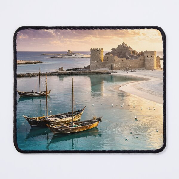 Item preview, Farasan Islands Jizan Saudi Arabia Red Sea Paradise Wall Art Print designed and sold by GoldenVerseArt.