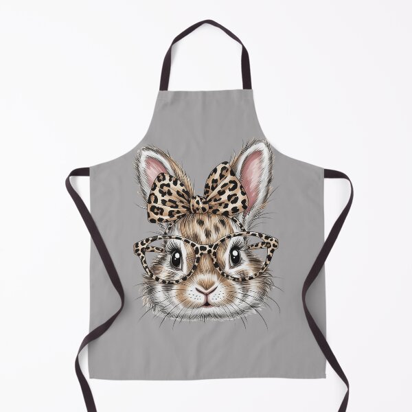 Item preview, Bunny Face Glasses Bandana Leopard Rabbit Happy Easter designed and sold by KathieFaugh.