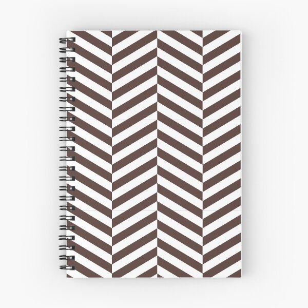 Item preview, White And Chocolate Herringbone Pattern designed and sold by pattern-archive.