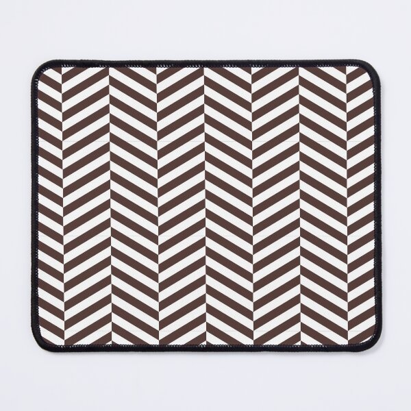 Item preview, White And Chocolate Herringbone Pattern designed and sold by pattern-archive.