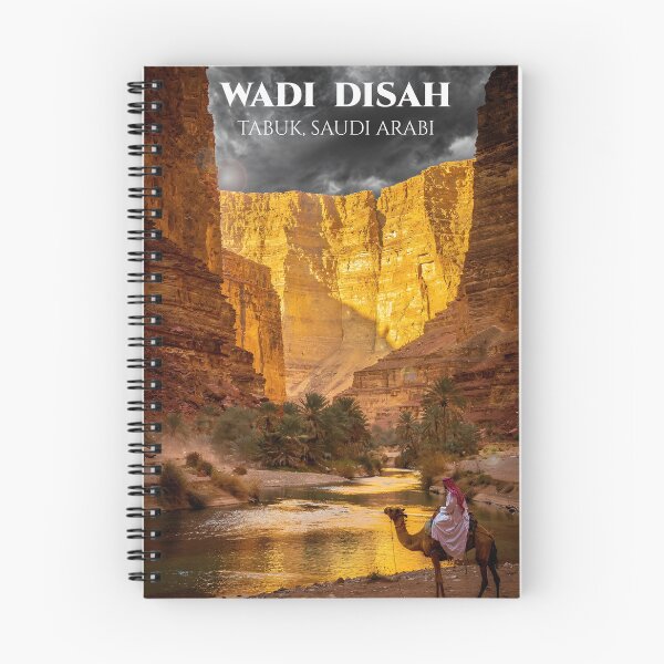 Item preview, Wadi Disah Tabuk Saudi Arabia Canyon Camel Wall Art Print designed and sold by GoldenVerseArt.