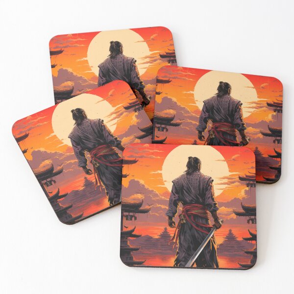 Item preview, “Crimson Temple Samurai – Warrior of the Burning Empire” designed and sold by PrintsGateWay.