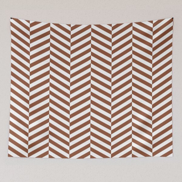 Item preview, White And Copper Herringbone Pattern designed and sold by pattern-archive.
